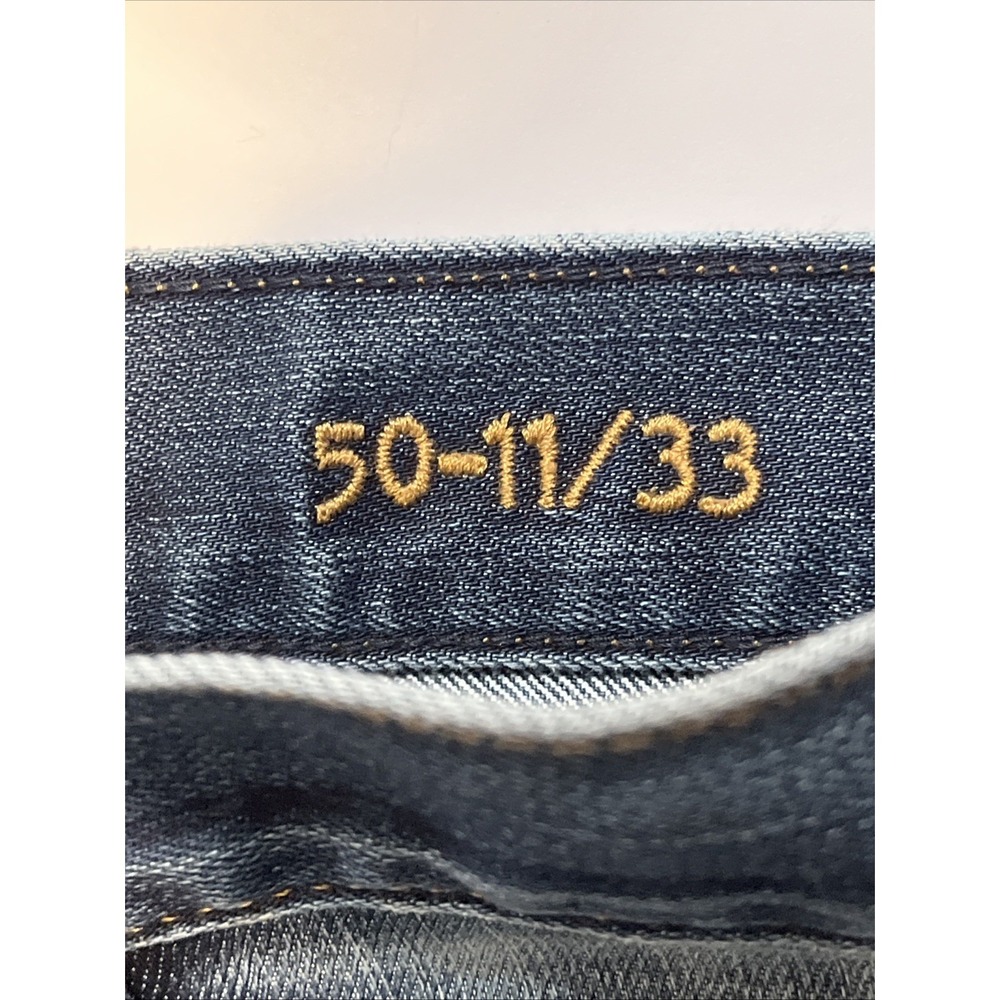 Fidelity Jeans Mens Blue Distressed Calvary Selvedge Seam 50-11/33 Denim - Picture 3 of 13